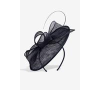 Jon Richard Navy Woven Bow Fascinator Navy One Size
