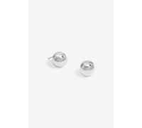 Jon Richard Polished Silver Orb Stud Earrings Silver