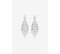 Jon Richard Women's Rhodium Plated & Crystal Statement Drop Earrings in Silver