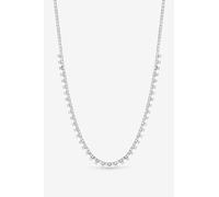Jon Richard Rhodium Plated Cubic Zirconia Fine Drop Necklace In Silver Silver One Size