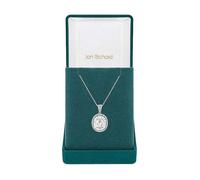 Jon Richard Rhodium Plated Cubic Zirconia Statement Crystal Pendant Necklace - Gift Boxed