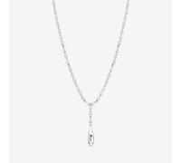 Jon Richard Rhodium Plated Linear Pear Drop Y-Necklace One Size Silver