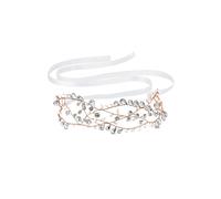 Jon Richard Rose Gold Pearl And Crystal Open Hair Vine - Gift Pouch Rose Gold One Size