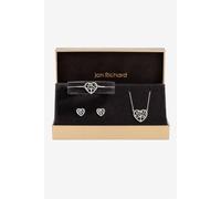 Jon Richard Women's Silver Plated & Crystal Heart Tree Of Love Set - Gift Box Jon Richard Silver One Size