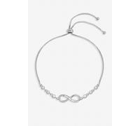 Jon Richard Silver Plated Crystal Infinity Toggle Bracelet