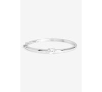 Jon Richard Silver Plated And Cubic Zirconia Polished Bangle Silver