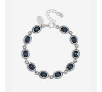 Jon Richard Silver Plated Blue Halo Bracelet