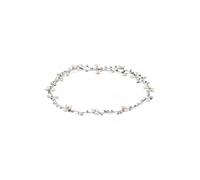 Jon Richard Silver Plated Clear Crystal Hair Halo - Gift Pouch Silver One Size