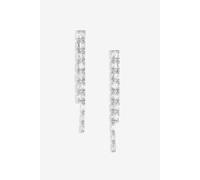 Jon Richard Silver Plated Crystal Earrings Silver One Size