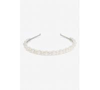 Jon Richard Silver Plated Mixed Pearl Headband One Size Silver