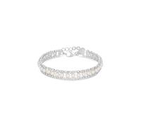Jon Richard Women's Silver Plated Pearl & Crystal Bracelet Jon Richard Silver One Size