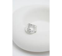 Jon Richard Silver Plated Polished Statement Ring Silver XL