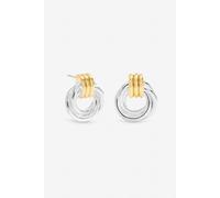 Jon Richard Two Tone Door Knocker Earrings Multi One Size