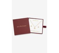 Jon Richard Gold Plated Birthstone Bezel Set - June One Size Gold