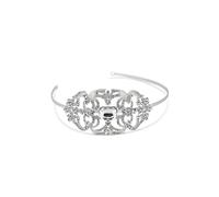 Jon Richard Women's Catherine Crystal Stone Centre Headband - Gift Pouch in Silver Jon Richard Silver One Size