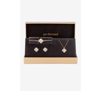 Jon Richard Women's Gold Plated Crystal Clover Trio Set - Gift Boxed Jon Richard Gold One Size