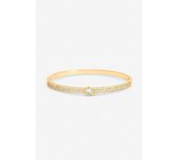Jon Richard Gold Plated Crystal and Pave Stone Bangle One Size Gold