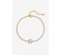 Jon Richard Gold Plated and Crystal Stone Bracelet One Size Gold