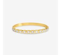 Jon Richard Women's Gold Plated Crystal Stone Stainless Steel Bangle Bracelet