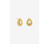 Jon Richard Women's Gold Plated & Crystal Tear Drop Stud Earrings Jon Richard Gold One Size