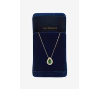 Jon Richard Gold Plated Cubic Zirconia Emerald Pear Pendant Necklace