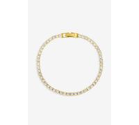 Jon Richard Gold Plated And Cubic Zirconia Round Tennis Bracelet Gold One Size