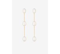 Jon Richard Women's Gold Plated Fine Chain & Fresh Water Pearl Earrings Jon Richard Gold One Size