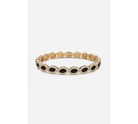 Jon Richard Women's Gold Plated & Jet Navette Stretch Bracelet