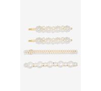 Jon Richard Women's Gold Plated Mixed Pearl Slides - Multipack