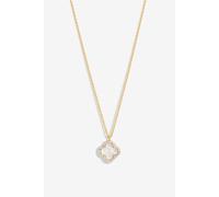 Jon Richard Women's Gold Plated & Mother of Pearl Clover Pendant Necklace