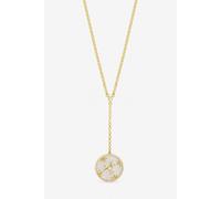 Jon Richard Women's Gold Plated & Mother of Pearl Fan Pendant Jon Richard Gold One Size