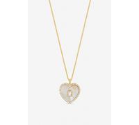 Jon Richard Women's Gold Plated & Mother of Pearl Heart Pendant Jon Richard Gold One Size