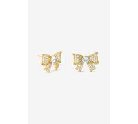 Jon Richard Women's Gold Plated & Pave Bow Studs Jon Richard Gold One Size
