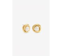 Jon Richard Women's Gold Plated & Pearl Statement Earrings