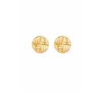 Jon Richard Women's Gold Plated Ridged Statement Stud Earrings Jon Richard Gold One Size