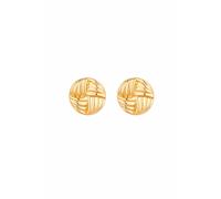 Jon Richard Women's Gold Plated Ridged Statement Stud Earrings Jon Richard Gold One Size