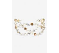 Jon Richard Sienna Gold Floral Hair Vine One Size Gold