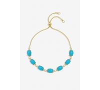 Jon Richard Gold Plated Turquoise Stone Bracelet