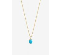 Jon Richard Gold Plated Turquoise Stone Pendant