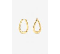 Jon Richard Women's Gold Plated Twist Hoop Earrings