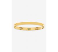 Jon Richard Women's Gold Plated Waterproof Multi Colour Evil Eye Bangle Jon Richard Gold One Size