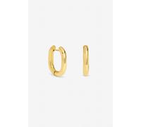 Jon Richard Women's Gold Plated Waterproof Retangle Hoop Earrings Jon Richard Gold One Size