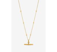 Jon Richard Women's Gold Plated Waterproof T-Bar Necklace Jon Richard Gold One Size