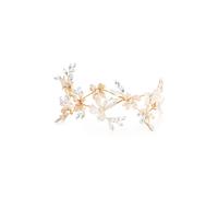 Jon Richard Women's Jennilee Silver Plated 2 Tone Floral Hair Slide - Gift Pouch in Gold