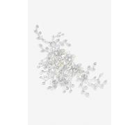 Jon Richard Women's Madeline Silver Texture Petal Maple Leaf Spray Comb - Gift Pouch Jon Richard Silver One Size