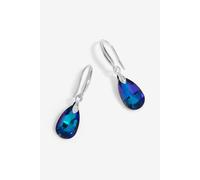 Jon Richard Radiance Collection Silver Plated Blue Fish Hook Drop Earrings