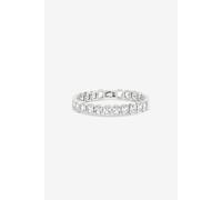 Jon Richard Women's Rhodium Plated Crystal Bracelet in Silver