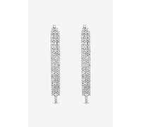Jon Richard Women's Rhodium Plated & Cubic Zirconia Crystal Drop Earrings in Silver Jon Richard Silver One Size