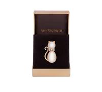 Jon Richard Women's Rose Gold Pink Crystal Cat Brooch - Gift Boxed Jon Richard Rose Gold One Size