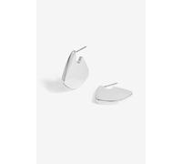 Jon Richard Women's Silver Plated Angular Polished Earrings Jon Richard Silver One Size